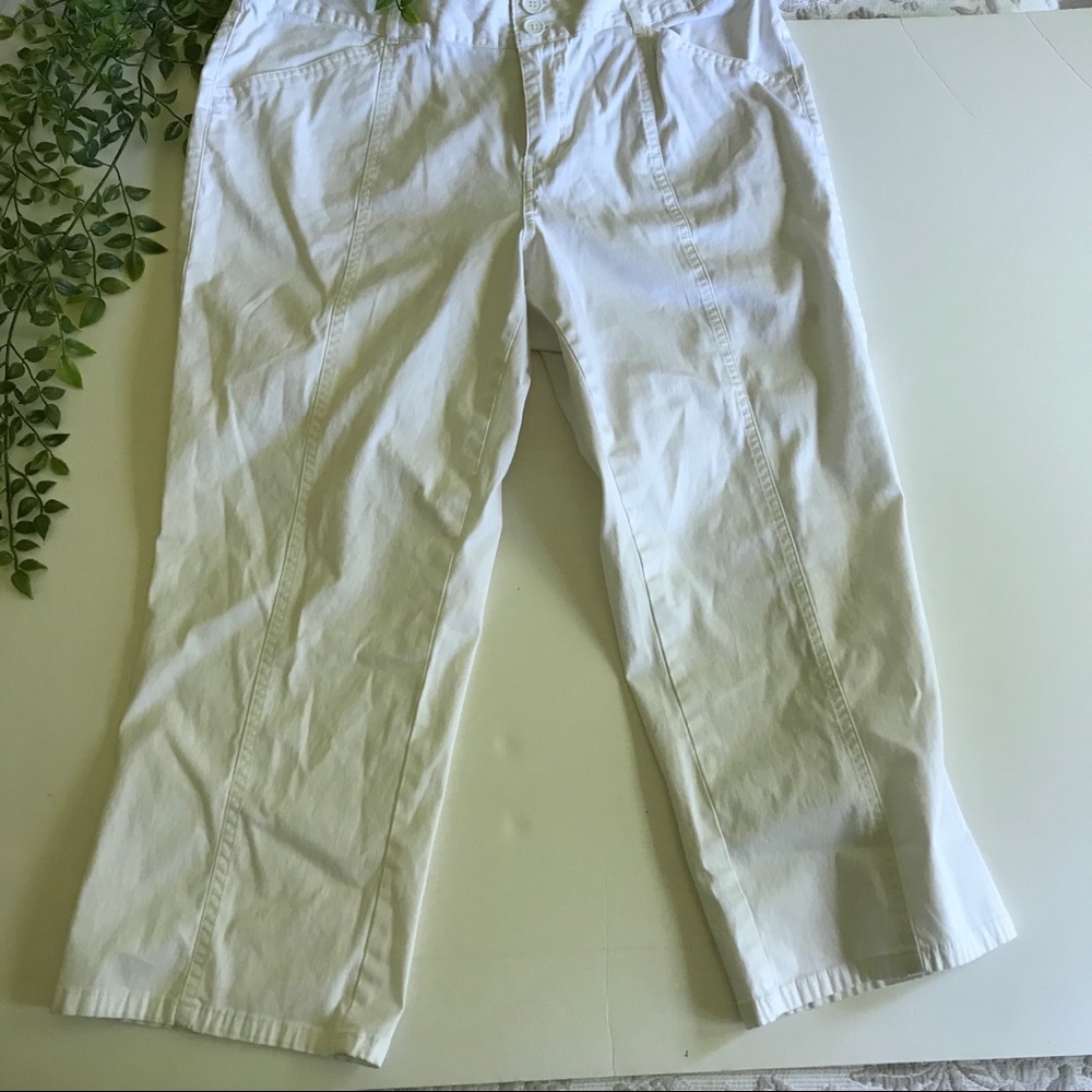 Venezia White Cropped Pants 16